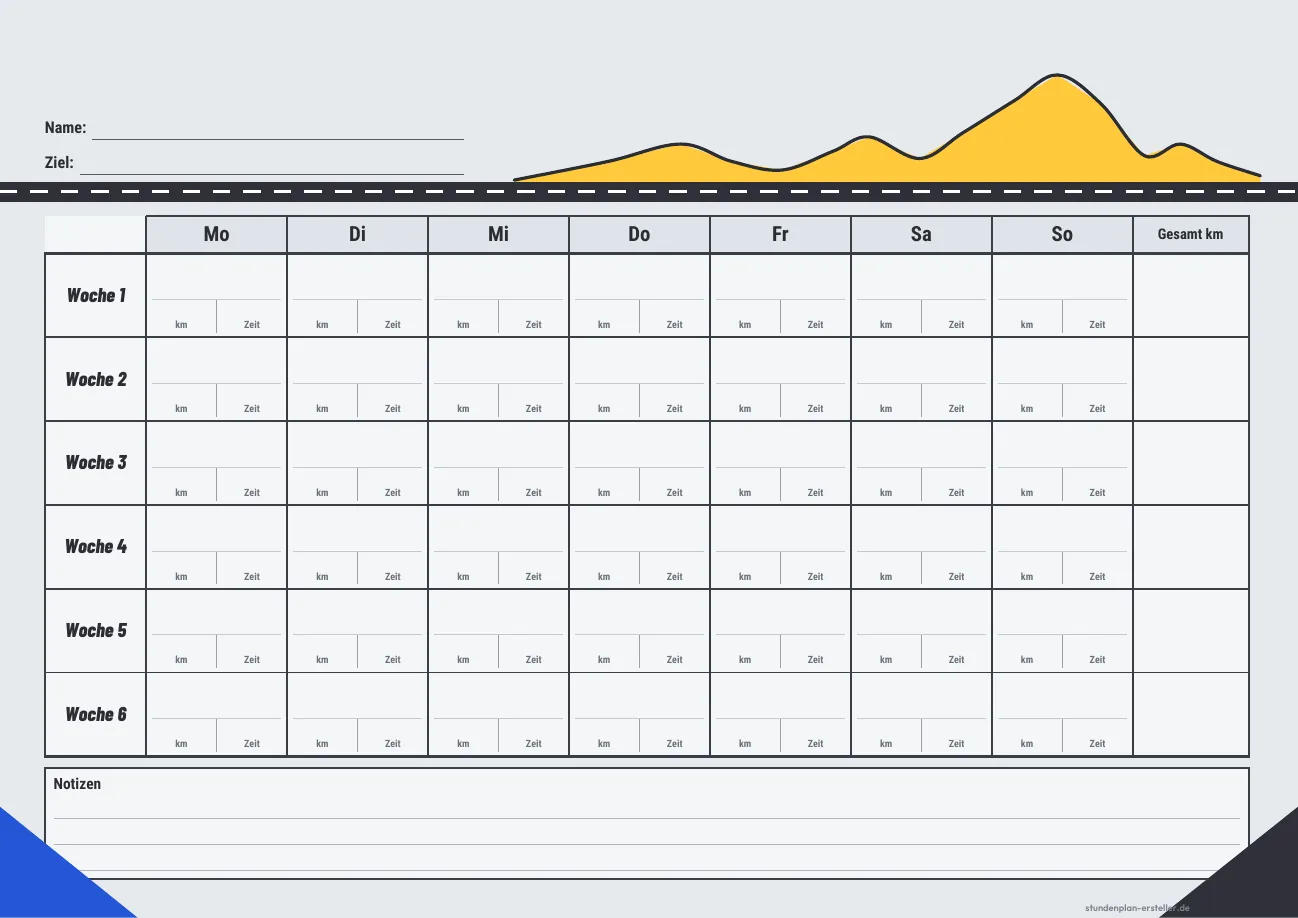 Radtrainingsplan