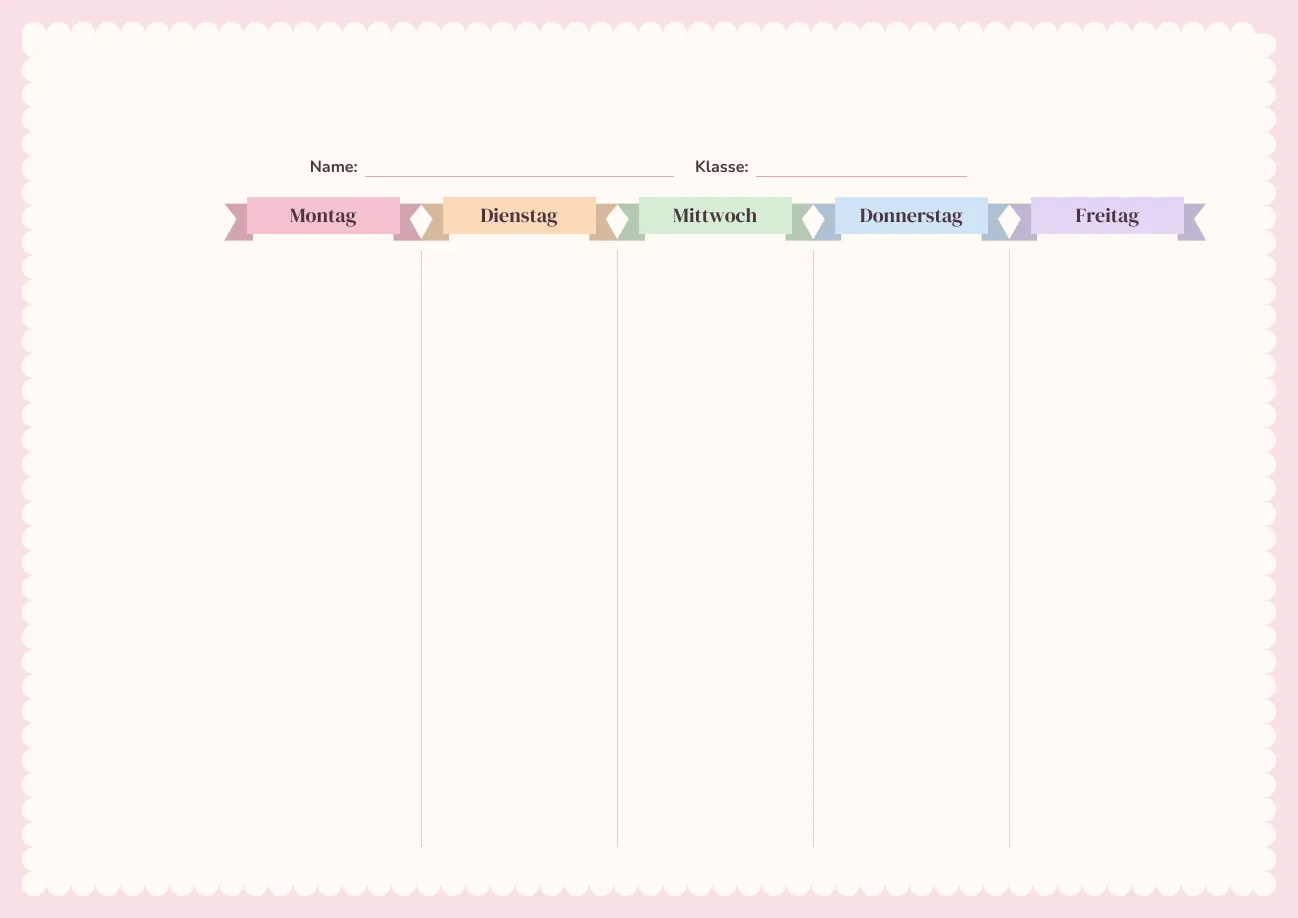 Stundenplan Blumen