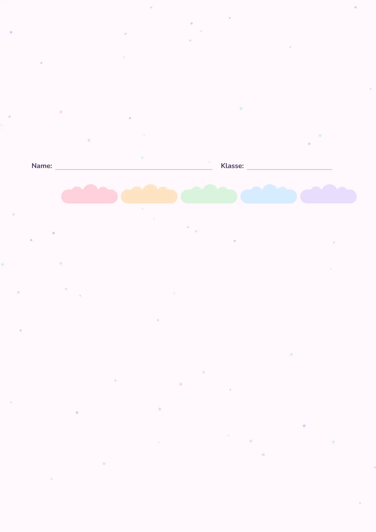 Stundenplan Einhorn & Regenbogen